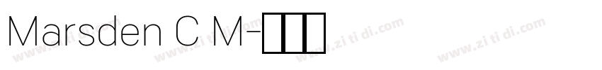 Marsden C M字体转换